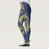 Klassischer Barock-Ornamentgold Leggings (Links)
