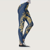 Klassischer Barock-Ornamentgold Leggings (Rechts)