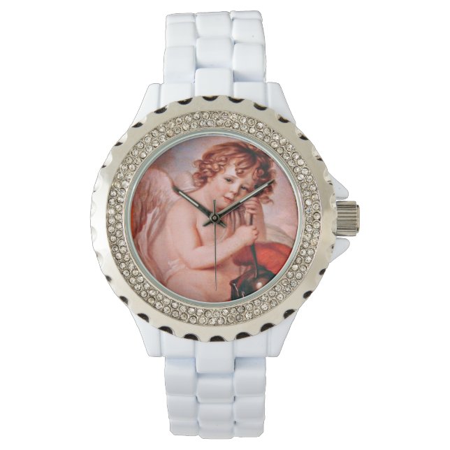 Klassischer barocker Angel Armbanduhr (Vorderseite)