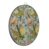 Klassischer barocker Blumen-Frucht-Damaskus-Stoff Dartscheibe (Vorderseite Links)
