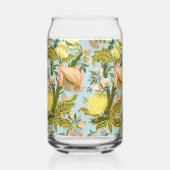 Klassischer barocker Blumen-Frucht-Damaskus-Stoff Dosenglas (Rückseite)