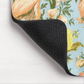 Klassischer barocker Blumen-Frucht-Damaskus-Stoff Mousepad (Ecke)