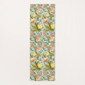 Klassischer barocker Blumen-Frucht-Damaskus-Stoff Yogamatte (Rückseite)
