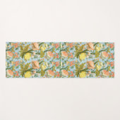 Klassischer barocker Blumen-Frucht-Damaskus-Stoff Yogamatte (Vorderseite (Horizontal))