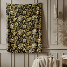 Klassischer Barockstil, Goldmatte Fleecedecke