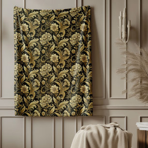 Klassischer Barockstil, Goldmatte Fleecedecke