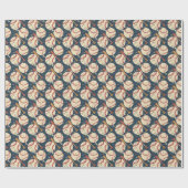 Klassischer Baseball mit Distressed-Effekt Geschenkpapier (Flach)