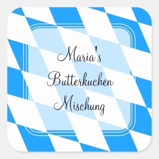 Klassischer Bavaria-Blauer Sticker (Vorderseite)