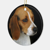 Klassischer Beagle Keramikornament (Links)