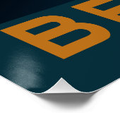 Klassischer Beagle Portrait Retro Style Poster (Ecke)