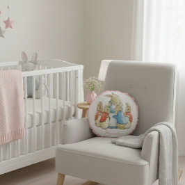 Klassischer Beatrix Potter Peter vom Kaninchen Rundes Kissen