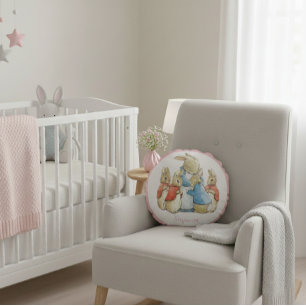 Klassischer Beatrix Potter Peter vom Kaninchen Rundes Kissen