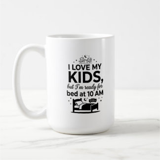 Klassischer Becher 0,45 l - Bereit für Kaffee Mama Kaffeetasse