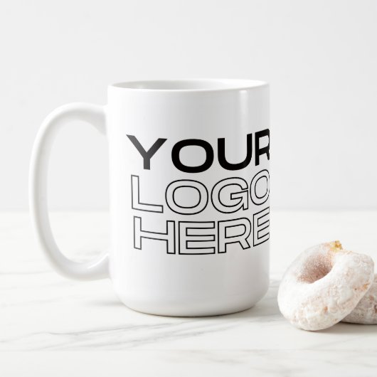 Klassischer Becher, 0,45 l Kaffeetasse (Mit Donut)