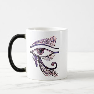 Klassischer Becher, 11 oz (Augen-Design) Verwandlungstasse
