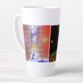 Klassischer Becher, 11 oz Moderne Kunst Milchtasse (Linke Ecke)