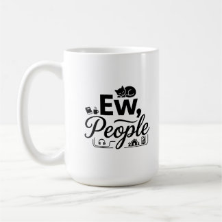 Klassischer Becher 15 oz Introvertierte Morgen Kaffeetasse