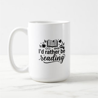 Klassischer Becher 15 oz: Lesegenuss für Introvert Kaffeetasse