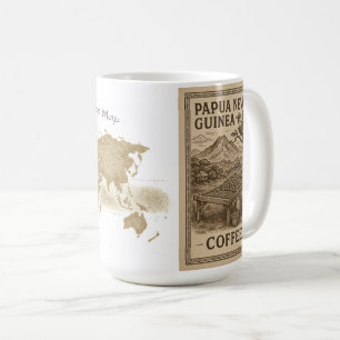 Klassischer Becher, 325 ml - Kaffee & Papua-Neugui Kaffeetasse