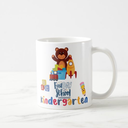 Klassischer Becher, 330 ml, erster Schultag Kaffeetasse (Rechts)
