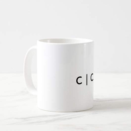 Klassischer Becher, 330 ml Kaffeetasse (Vorderseite Links)