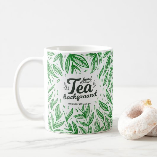 Klassischer Becher, 330 ml Kaffeetasse (Mit Donut)