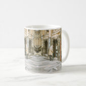 Klassischer Becher - 'Alte Bücher' Kaffeetasse (VorderseiteRechts)