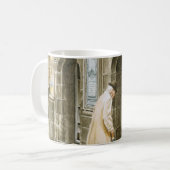 Klassischer Becher - 'Alte Bücher' Kaffeetasse (Vorderseite Links)