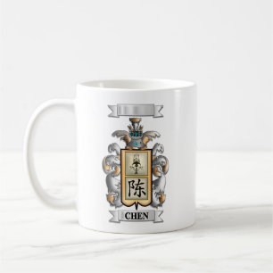 Klassischer Becher Chen Nachname und Schild Kaffeetasse