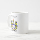 Klassischer Becher Doyle Nachname und Schild Kaffeetasse (Vorderseite Links)