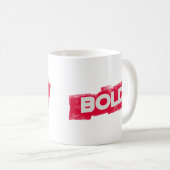 Klassischer Becher Fette Typografie Kaffeetasse (VorderseiteRechts)