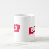 Klassischer Becher Fette Typografie Kaffeetasse (Mittel)
