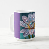 Klassischer Becher (Glänzende Blume-11) Kaffeetasse (Vorderseite Links)