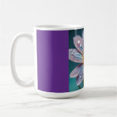 Klassischer Becher (Glänzende Blume-11) Kaffeetasse (Links)