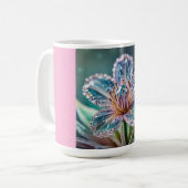 Klassischer Becher (Glänzende Blumen) Kaffeetasse (Vorderseite Links)