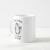 Klassischer Becher Grumpy Penguin Coffee Lover Kaffeetasse (Vorderseite Links)