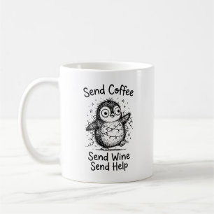 Klassischer Becher Grumpy Penguin Coffee Lover Kaffeetasse