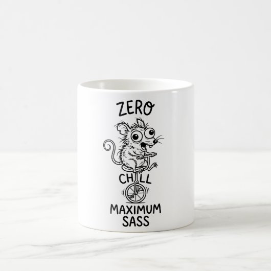 Klassischer Becher Grumpy Tiny Maus Kaffeetasse (Mittel)