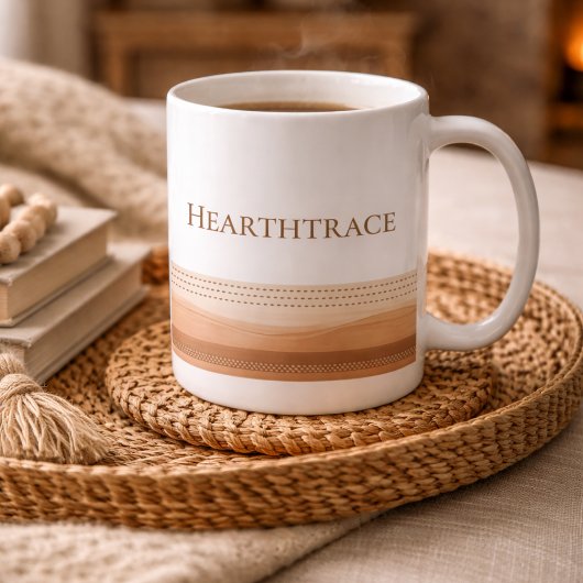 Klassischer Becher 'Hearth Stitch Lines', 11 oz Kaffeetasse