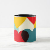 Klassischer Becher Herz Design Tasse (Zentrum)