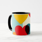 Klassischer Becher Herz Design Tasse (Vorderseite Links)