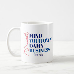Klassischer Becher Kümmere dich um deinen eigenen  Kaffeetasse