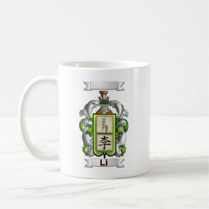 Klassischer Becher Li Nachname und Schild Kaffeetasse