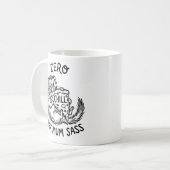 Klassischer Becher Lustiger Frettchen-Zitat-Kaffee Kaffeetasse (Vorderseite Links)