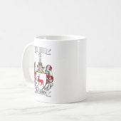 Klassischer Becher McCarthy Nachname und Schild Kaffeetasse (Vorderseite Links)