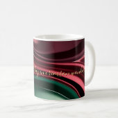 Klassischer Becher mit stilvollem abstraktem Grafi Kaffeetasse (VorderseiteRechts)