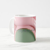 Klassischer Becher mit stilvollem abstraktem Grafi Kaffeetasse (Vorderseite Links)