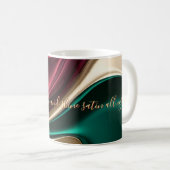 Klassischer Becher mit stilvollem abstraktem Grafi Kaffeetasse (VorderseiteRechts)