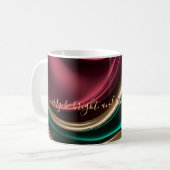 Klassischer Becher mit stilvollem abstraktem Grafi Kaffeetasse (Vorderseite Links)