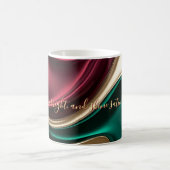 Klassischer Becher mit stilvollem abstraktem Grafi Kaffeetasse (Mittel)